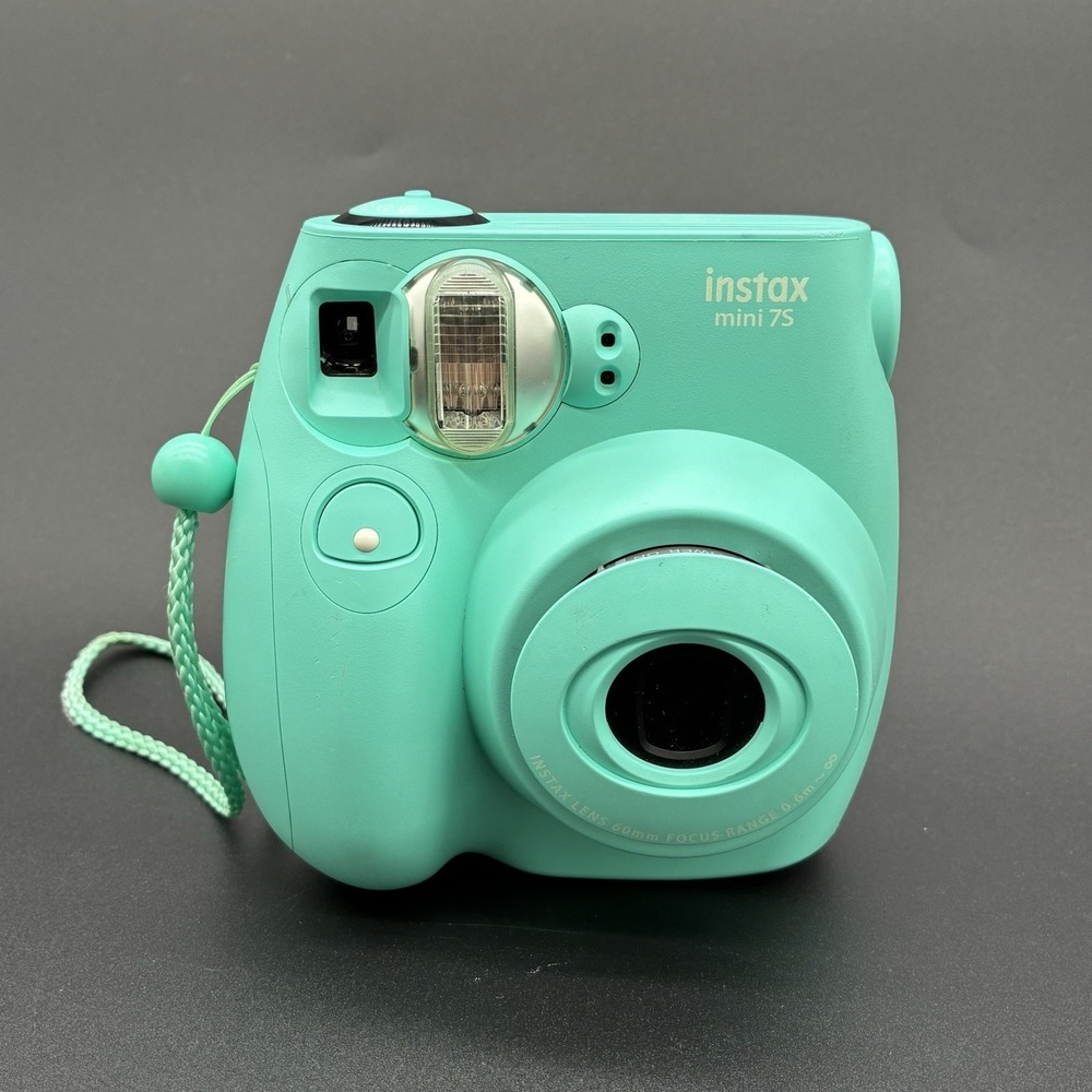 Fujifilm Instax Mini 75 Instant Film Camera Seafoam Green Tested Working